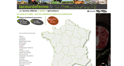 Desktop Screenshot of lacourdeferme.fr